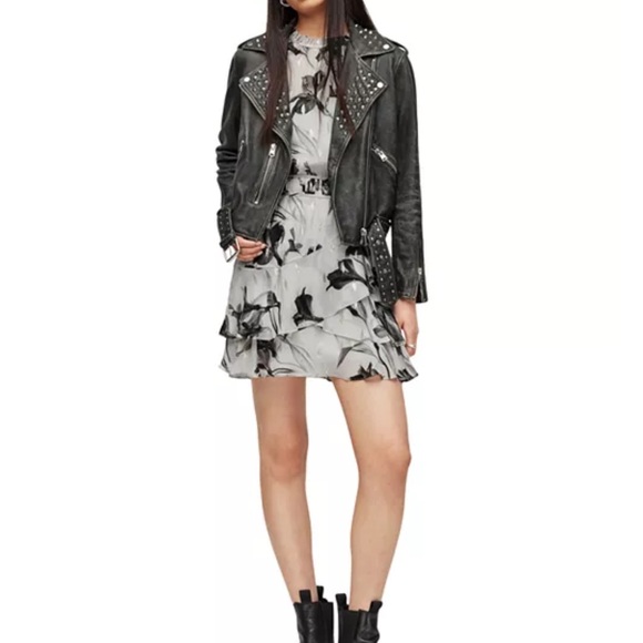 All Saints Caylan Iris Mini Dress - Picture 16 of 16